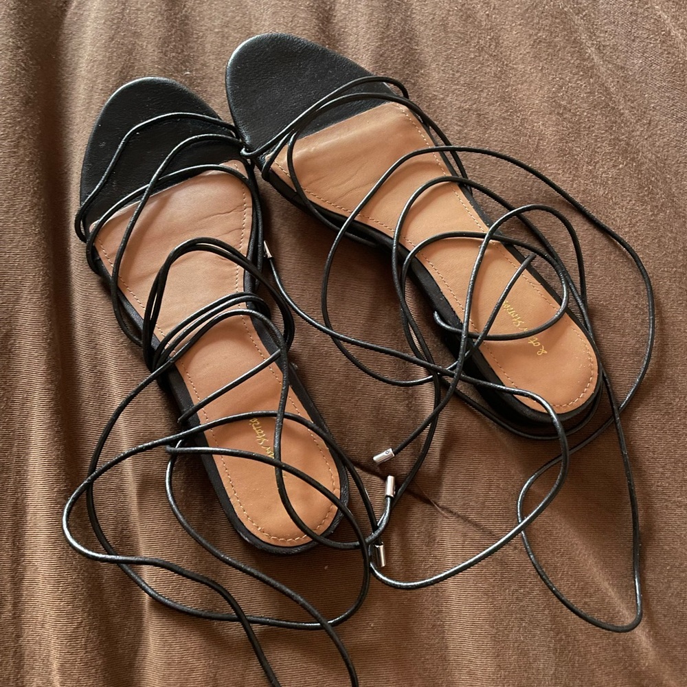 like new strappy sandals worn once